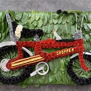 Chopper Bike Funeral Flower Tribute