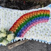 Rainbow Funeral Pillow