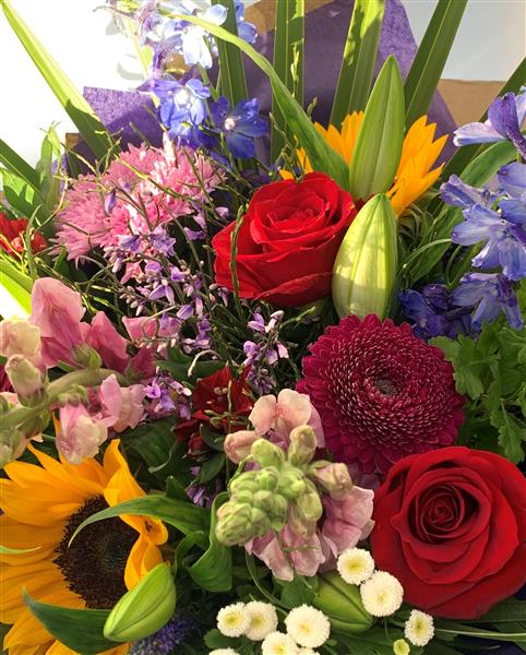 Happy valentine's day flower Wild Flower Valentine Bouquet Delivery Sheffield By Townend Florist