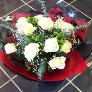 DOZEN WHITE ROSES