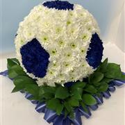 Football Funeral Flower Tribute