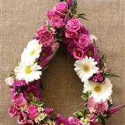 Tear Drop Funeral Wreath