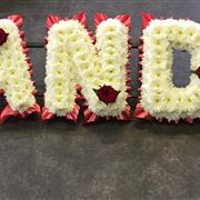 Grandpa Funeral Flower Letters