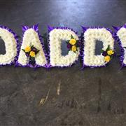Daddy Flowered Letters