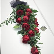 Just Roses Tied Funeral Spray