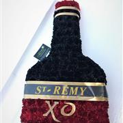 Bottle Of Brandy Funeral Flower Tribute