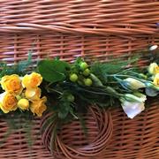 Flower and Foliage Coffin Garland