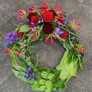 Modern Funeral Flower wreath