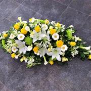 Yellow and White Coffin Spray