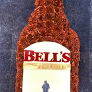 Bells Whiskey Bottle Funeral Flowers