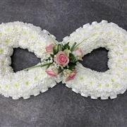 Infinity Sign Funeral Flowers