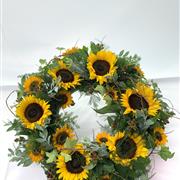 Sunflower Funeral Wreath
