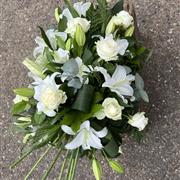 Lily and Rose Funeral Flower Spray