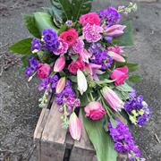 VIBRANT PINK AND PURPLE SHEAF