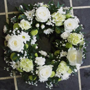 Mixed Funeral Flower Wreath